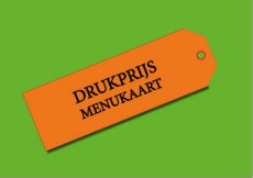 Drukprijs menukaart Drukprijs menukaart